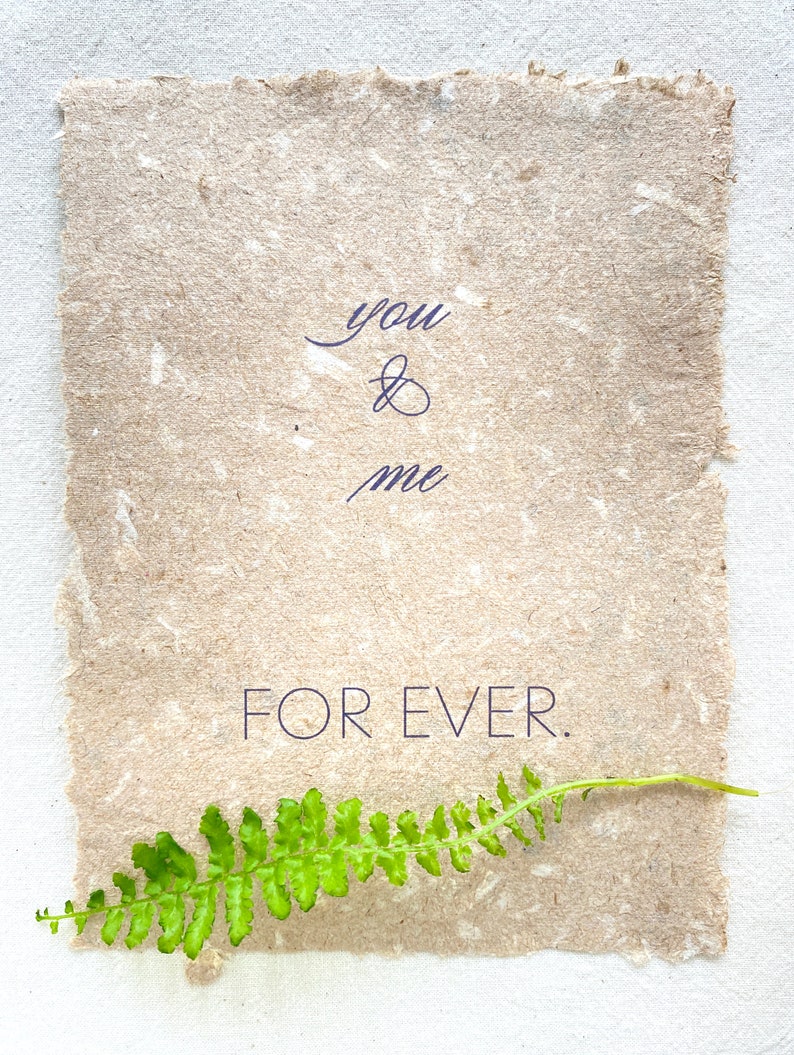 You & Me Forever Selfmade Paper Card, carte damour avec colibris image 8