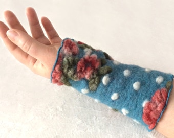 Fingerless Gloves, Wool Arm Warmers, Wrist Warmers, Wool Fingerless Mittens, Wool Fingerless Gloves in Turquoise, Gauntlets