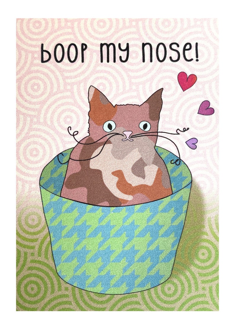 Love Card With Cat, Cards for Lovers, With Envelope image 1