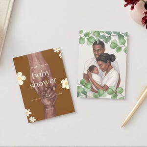 Editable Baby Shower Invitation | Boho Terracotta & Floral | Digital Download | Canva Template | Baby Shower Invitation for Girl or Boy