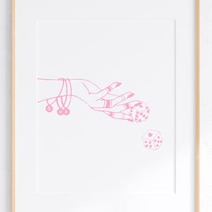 Dice and Devil Art Print: Playful Symbolic Home Decor (Digital Download)
