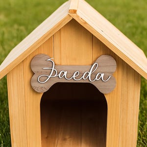 Custom Dog Name Wall Sign, Personalized Crate Sign, Wooden Pet Name Tag Personalized Pet Name Plaque, Rustic Dog Decor, Pet Lover Gift