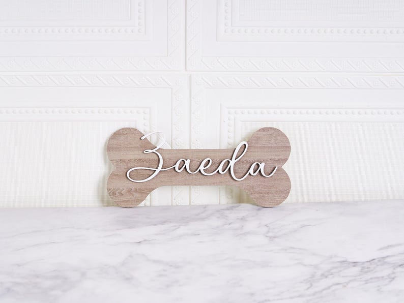 Personalised Dog Name Plaque by My Pet Sign