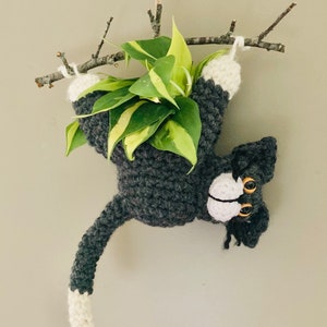 PDF Instand Download Pattern - Crochet Playful Kitty Planter- (Pattern Only)