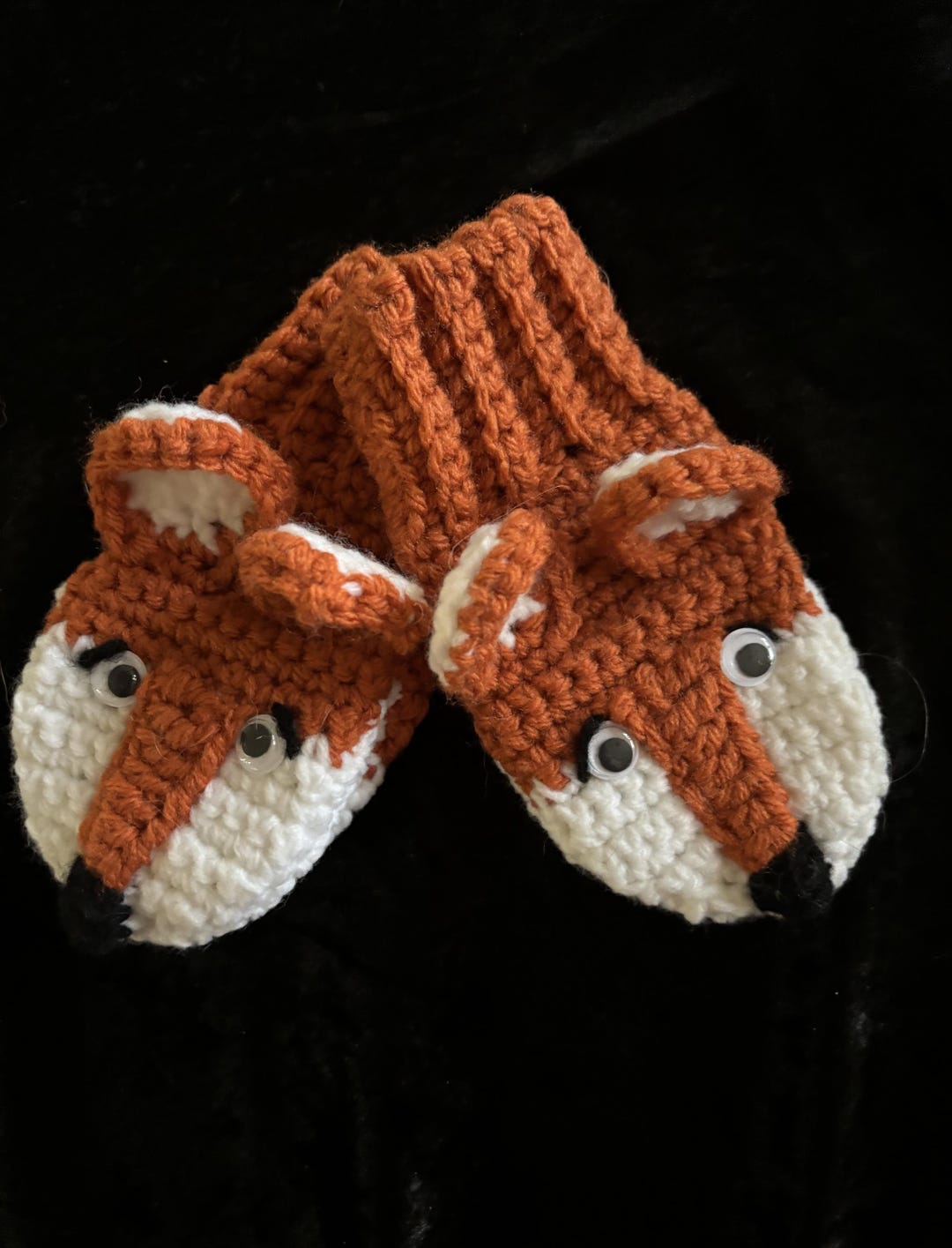 Crocheted Fox Mitten Pattern - Child Size 4-7 (pattern Only) - Etsy