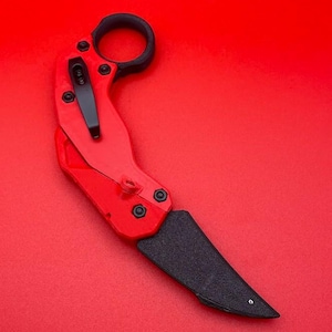 3D printed Karambit Toy with Magnet Detents - Harpoon Talon Blade