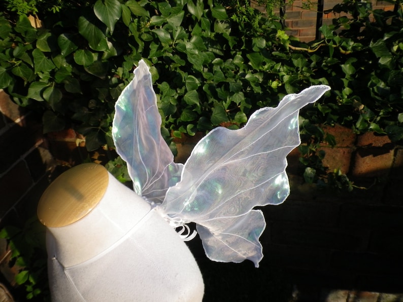 Real White Butterfly Fairy Wings image 2