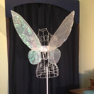 Adult Iridescent White Realistic Tinkerbell Fairy Wings