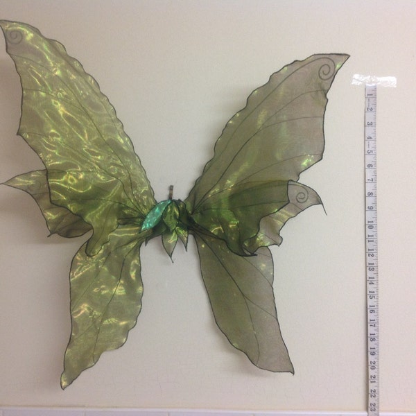 Beautiful Unique Green Woodland Adult Fairy Wings