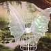 Fairy Wings White  Realistic Shimmery Iridescent Butterfly 
