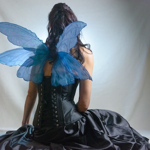 Blue smaller triple fairy wings *