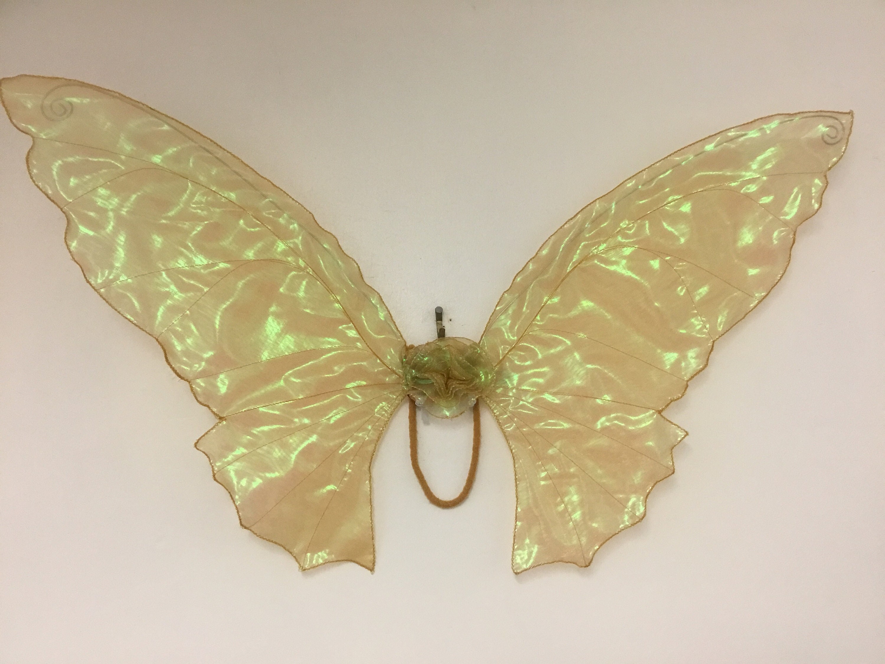 Beautiful OOAK Large Gold Godmother Fairy Wings