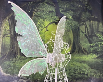 Elfling inspired Large Adult Fairy Wings white iridescent