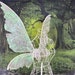 Elfling inspired Large Adult Fairy Wings white iridescent 