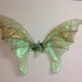 OOAK Unique Green Iridescent Adult Fairy Wings Woodland Fairy Costume 