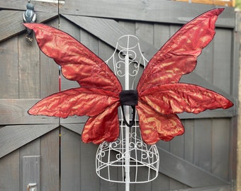 Medium Red Fairy Wings