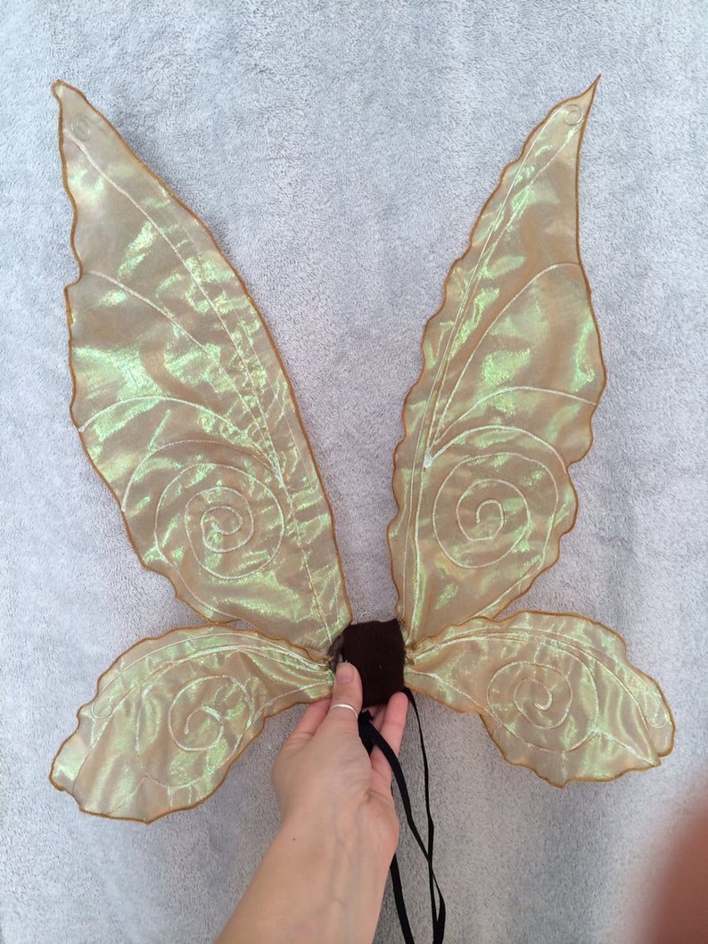 Gold small/ medium tinker bell wings. | Etsy