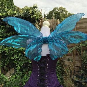 Smaller triple iridecent fantasy fairy wings image 2