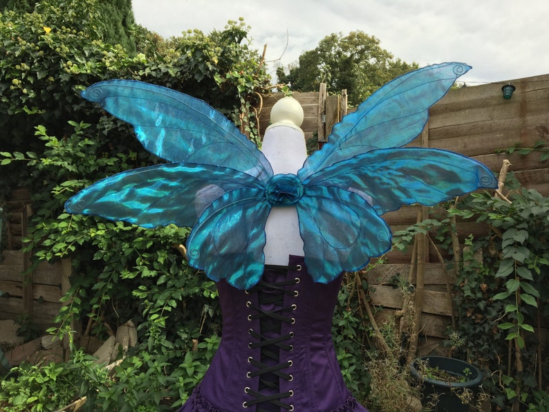 Smaller triple iridecent fantasy fairy wings image 2