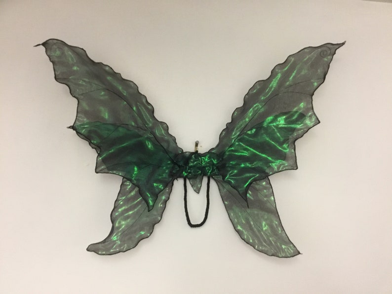 Beautiful Iridescent Realistic Black Adult Fairy Wings