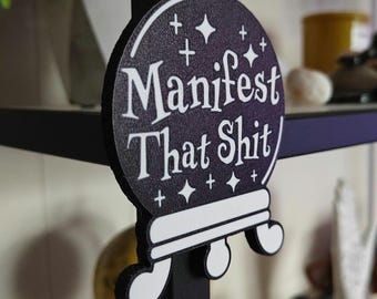 Crystal Ball Fridge Magnet: Funny Witchy Home Decor