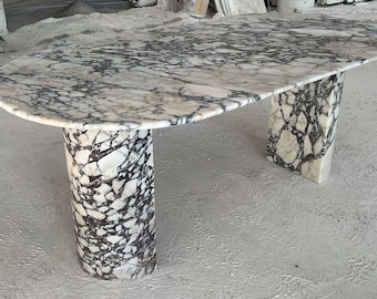 Calacatta Viola Marble Dining Table, Italian Stone