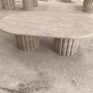 Marble & Travertine Dining Table