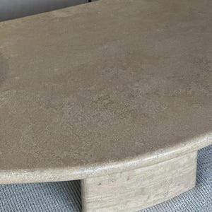 Custom Travertine Coffee Table, Natural Stone End Table, Living Room ...