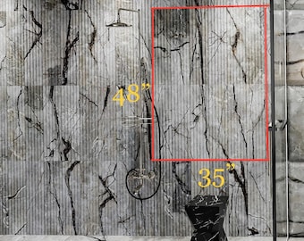 Custom Marble Wall Cladding Panel: Interior Accent Wall (6x24")