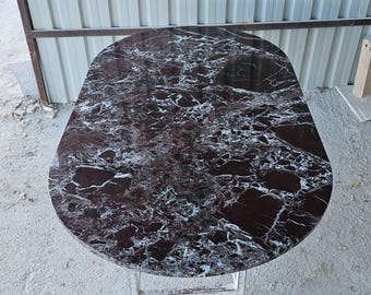 Custom Order Rosso Levanto Marble Table Top - Handmade Red Dining Table - Natural Burgundy Stone