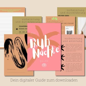 Digital Rauhnacht Guide | Workbook | Journal | Modern design | Companion for Rauhnacht 2024 | in German | PDF | Ritual | New Year