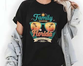 Florida Family Vacation 2025 T-Shirt: Tropical Beach Trip Tee