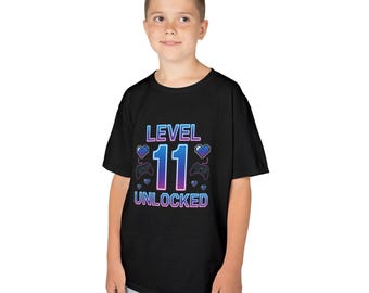 レベル11アンロックゲーマーTシャツ：11歳の誕生日プレゼント