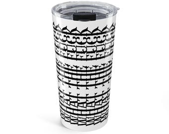 隠しメッセージタンブラー、皮肉なユーモアコーヒーマグ、20オンス断熱カップ