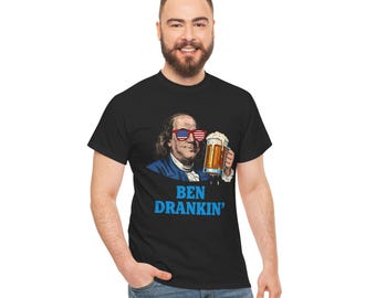 Camiseta de Ben Drankin: Divertida camiseta de cerveza del 4 de julio