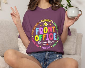 Customize Dream Team Shirt, Retro Floral Admin Appreciation Tee