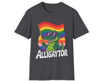 Alligaytor T-Shirt: Funny LGBTQ Pride Alligator Graphic Tee