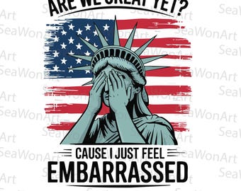 Facepalm Statue of Liberty SVG: Embarrassed American PNG (Digital Download)
