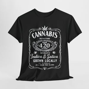 Cannabis High Time 420 Tee, Indica Sativa Graphic, Vintage Unisex Shirt