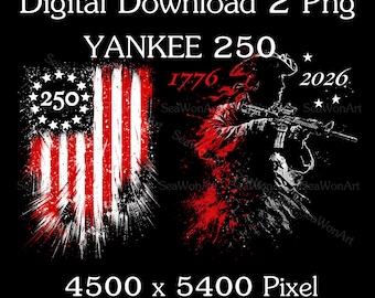 Yankee 250 Png, America 250th  1776 to 2026  (Digital Download)