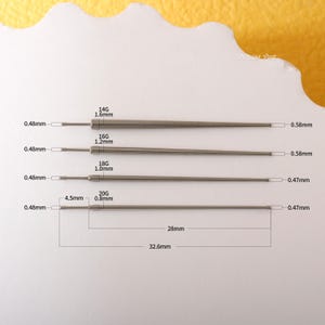 Titanium Threadless Taper Insertion Pin | 14G 16G 18G 20G | Body Piercing Jewelry Tool | Push-Fit Guide Pin |Seamless Jewelry Insertion Tool