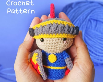 Crochet Knight Doll Pattern: Amigurumi Plush Toy (PDF Pattern)
