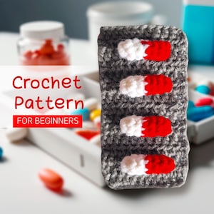Crochet Toy Pill PDF English Pattern for Beginners, Amigurumi Crochet Pretend Doctor Playset Serie, Crochet Nurse Gift
