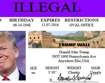 Trump Drivers License