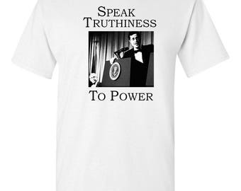 Stephen Colbert Speak Truthiness to Power No trump Resist March for Truth T-shirt