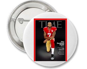 Take A Knee Colin Kaepernick Time Magazine Silent Protest Button