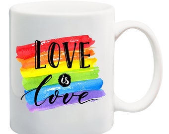 Love is Love  LGBTQ Pride 11 oz  Coffee Mug