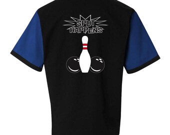 Camisa de bolos clásica retro Split Happens RETRO Incluye