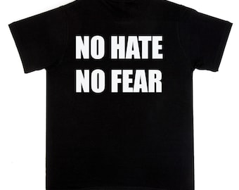 No Hate No Fear No Trump Resist No Muslim Ban Protest Black T-Shirt
