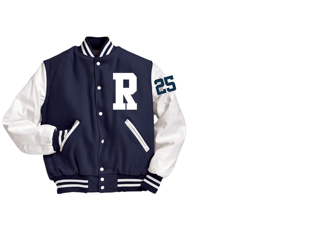 Varsity Letterman Jacket Can Customize Letter and Number All Colors - Etsy